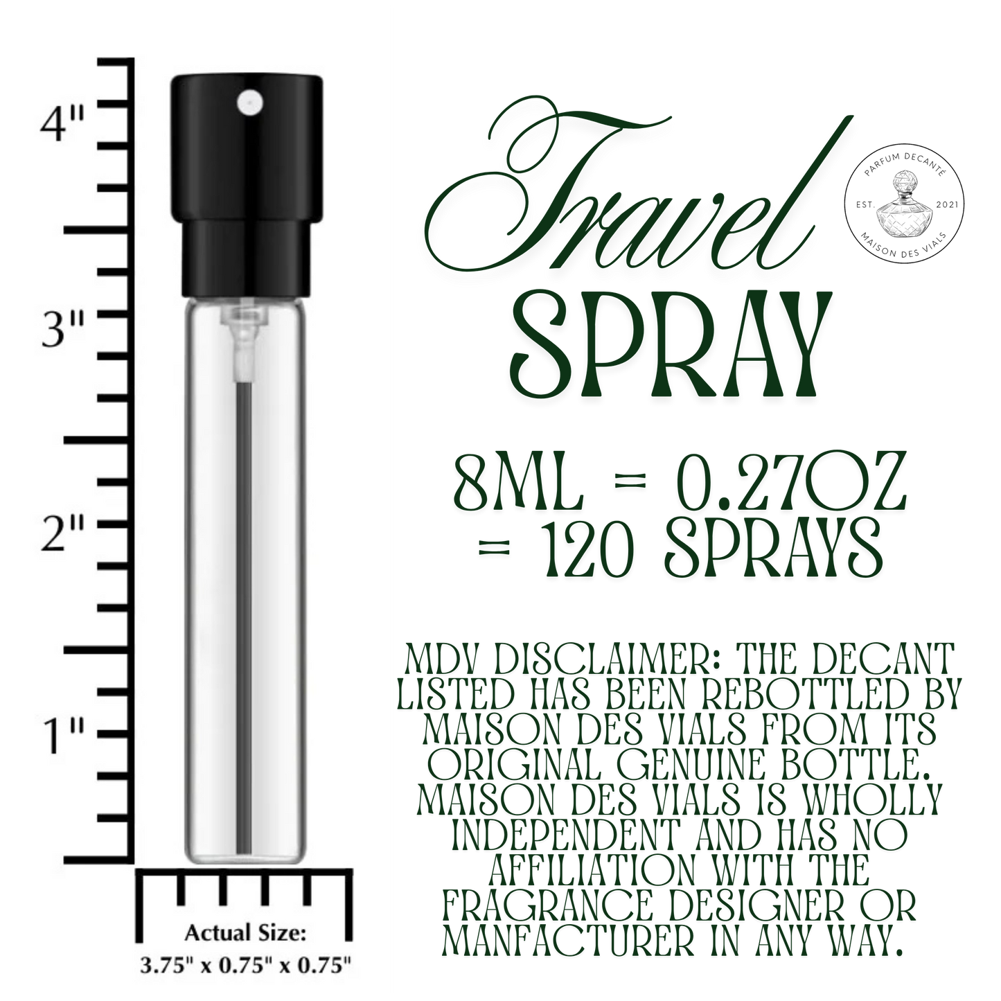 Travel Spray Size