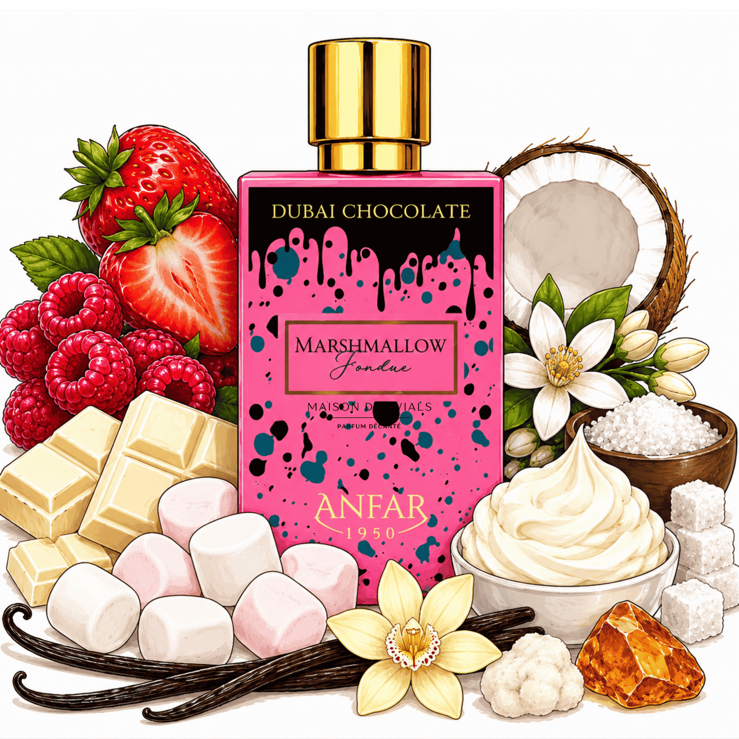 Dubai Chocolate Marshmallow Fondue
