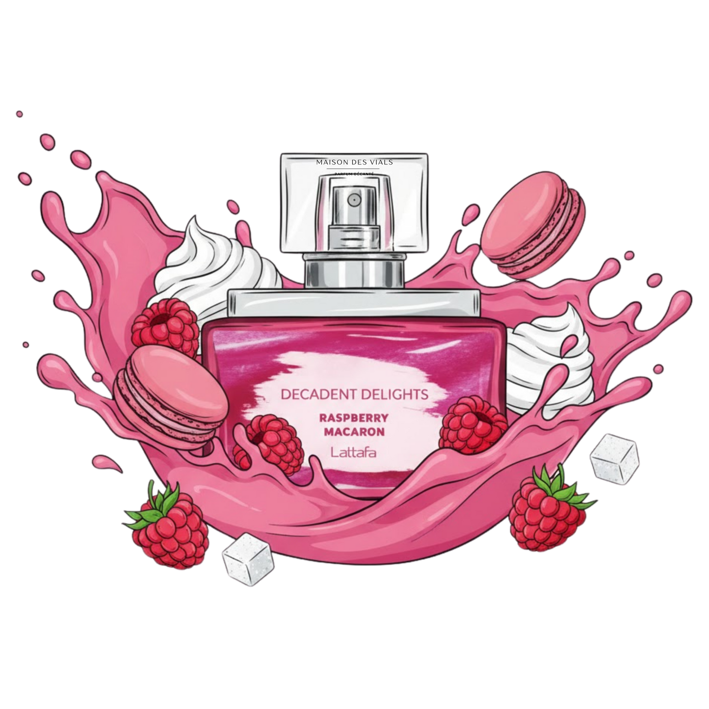 Decandant Delights Raspberry Macaron