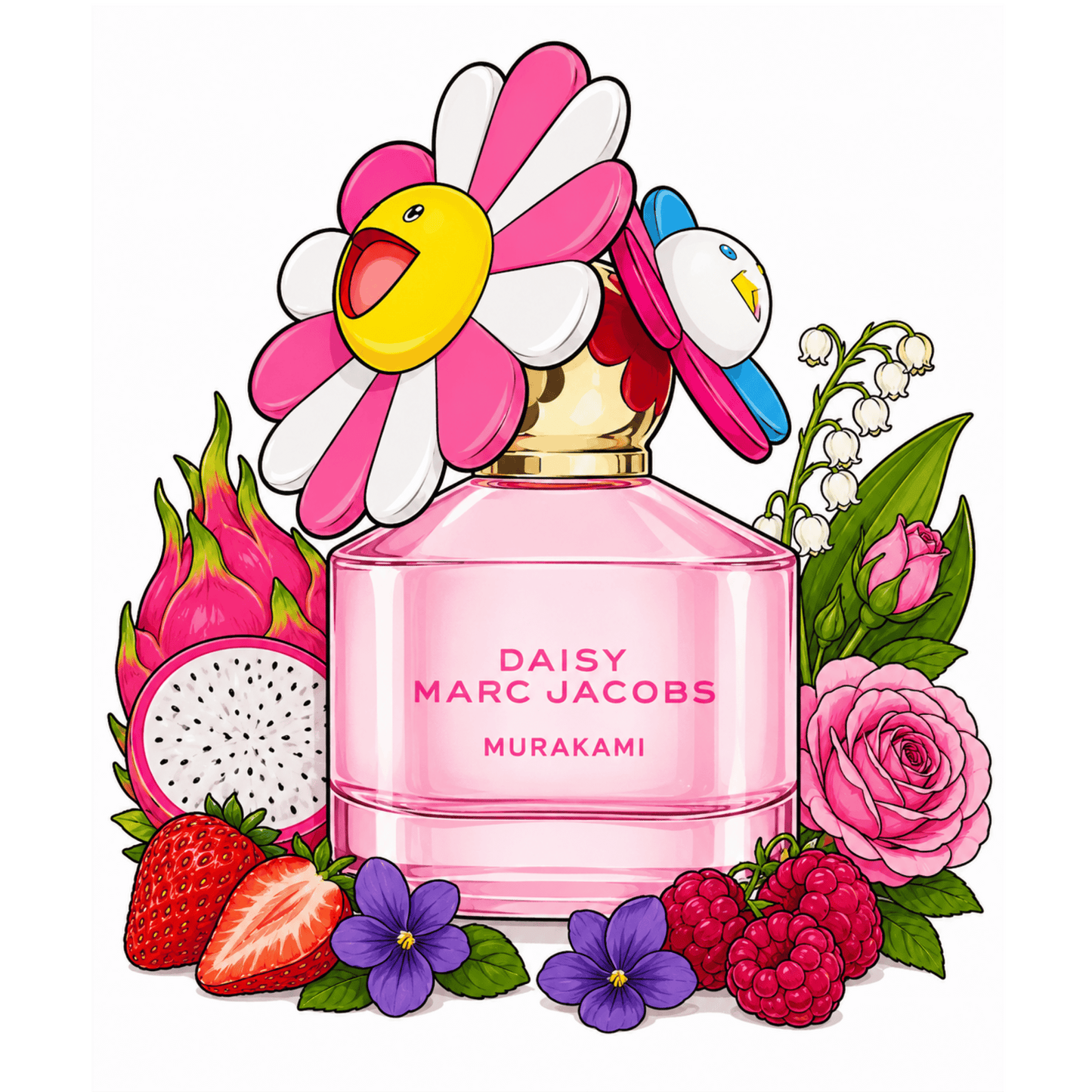 Marc Jacobs Daisy x Takashi Murakami Pink
