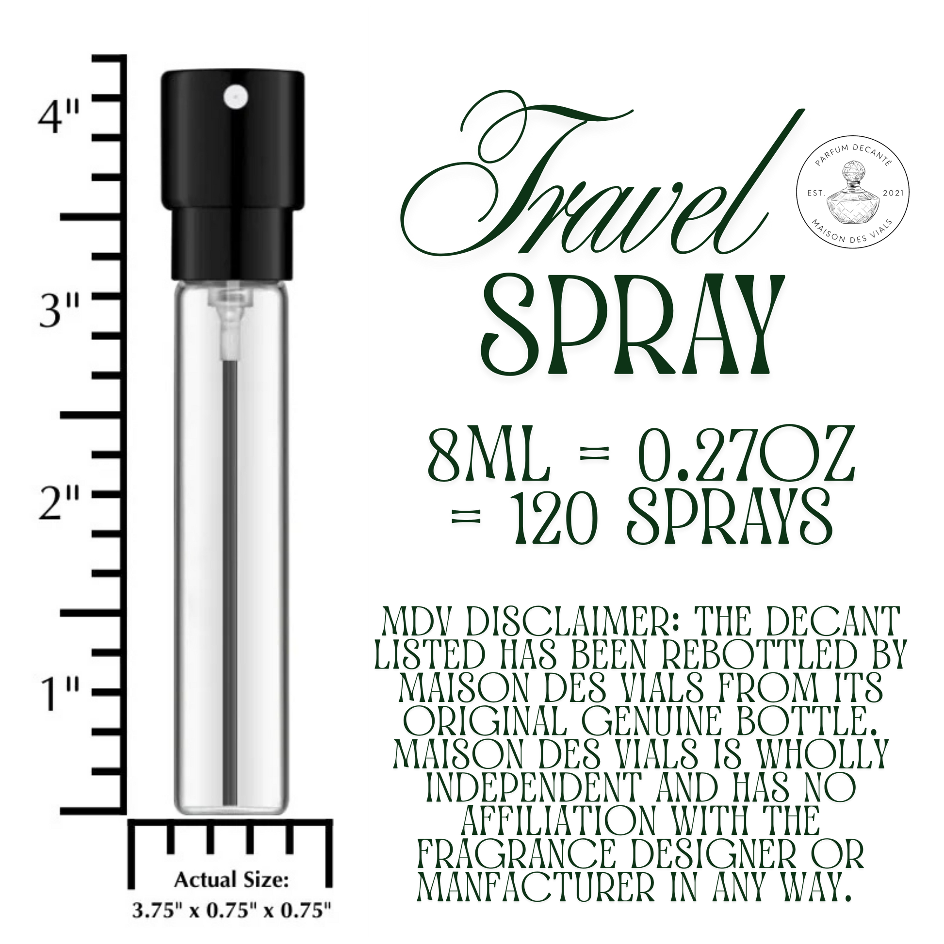 Travel Spray Size