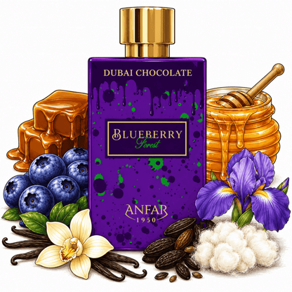 Dubai Chocolate Blueberry Forest